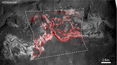 De nouvelles preuves d'un passé humide sur Mars il y a 3,8 milliards d'années