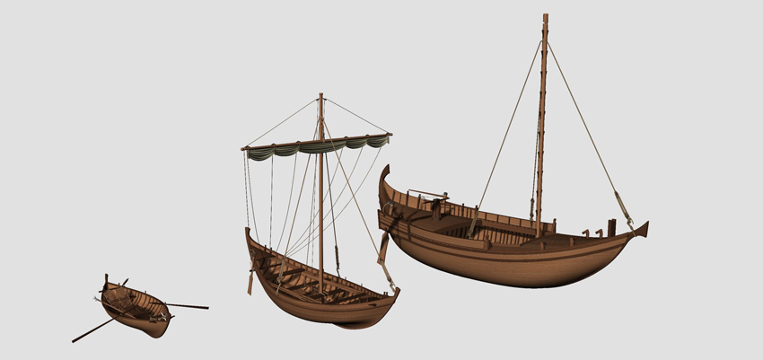 Des navires du port antique de Rome reconstitués en 3D