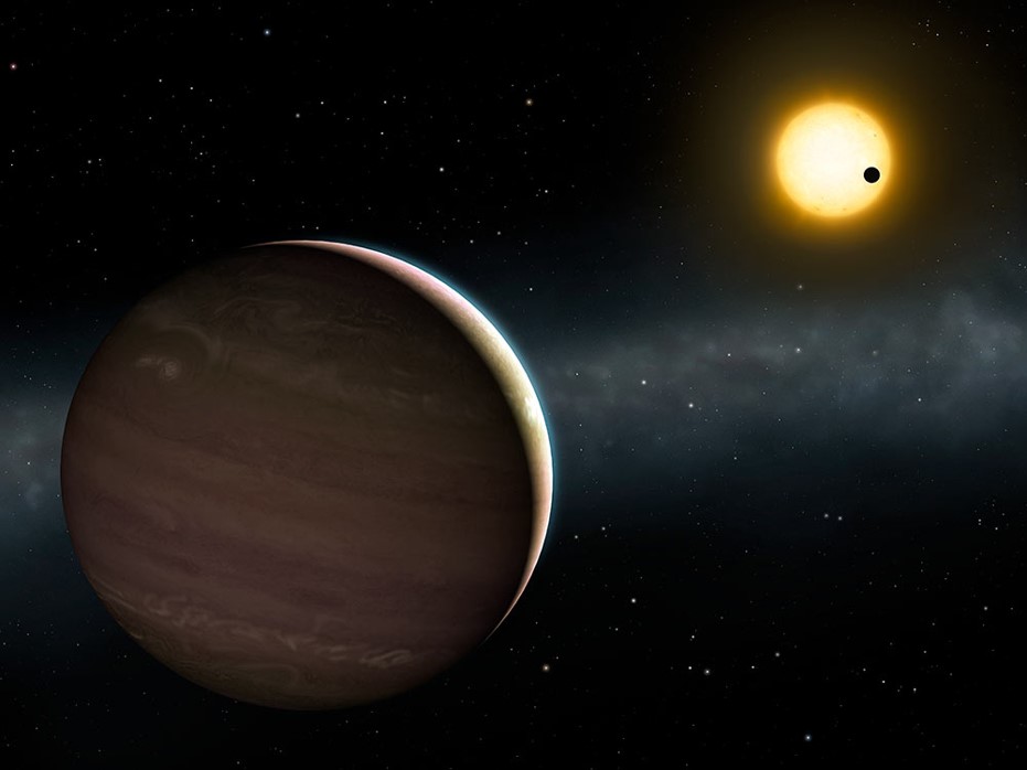 Un système extrasolaire de deux planètes en forte interaction gravitationnelle