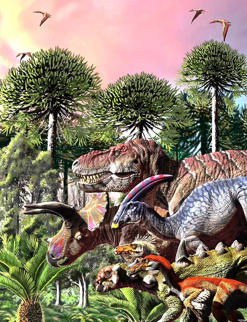 Le déclin des dinosaures était en cours bien avant la chute d’un astéroïde