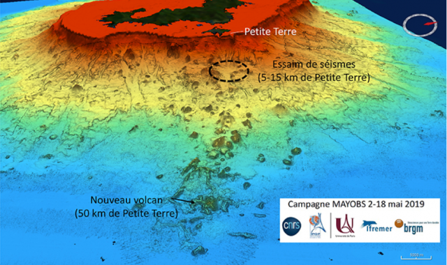 Découverte de la naissance d’un nouveau volcan sous-marin à l’Est de Mayotte