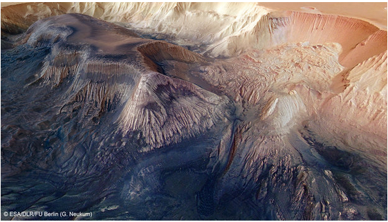 Mars : le Canyon Hebes Chasma dévoilé en 3D
