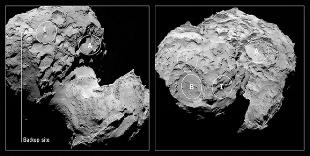 Le choix du site d’atterrissage de Philae