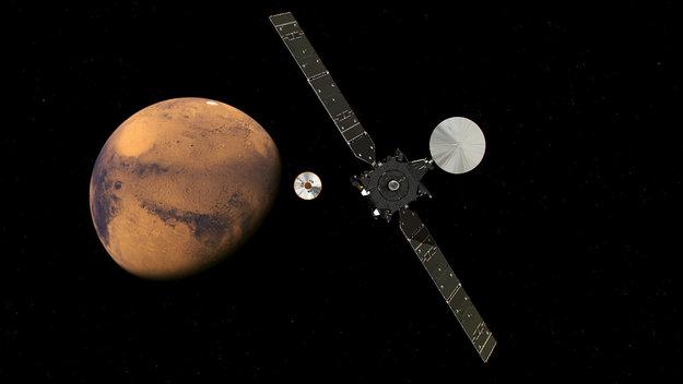 Arrivée d'ExoMars sur la Planète Rouge