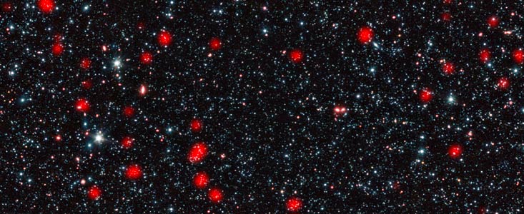 Les débuts sauvages des plus grosses galaxies observables