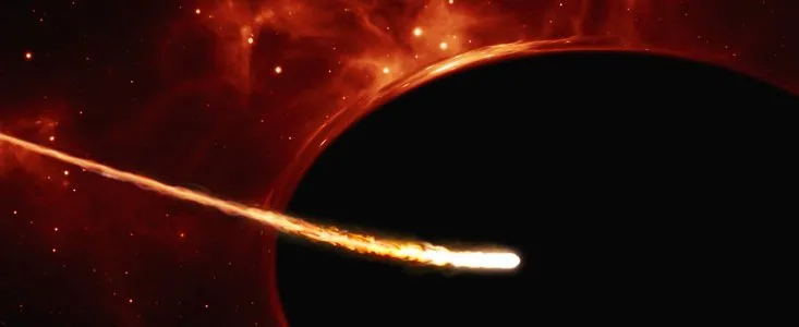 L'aspiration d'une étoile par un trou noir en rotation explique la survenue d'un phénomène super lumineux