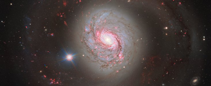 Une magnifique spirale dotée d'un coeur actif