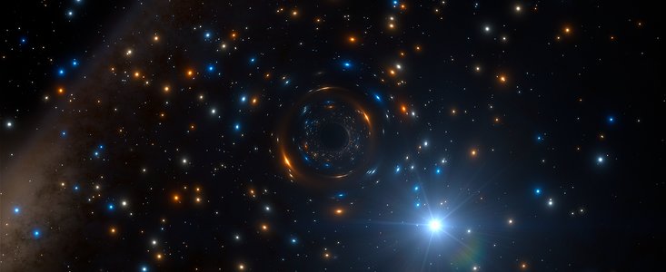 L'étrange comportement d'une étoile révèle l'existence d'un trou noir solitaire