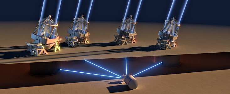 Le VLT de l'ESO se comporte pour la première fois comme un télescope de 16 mètres