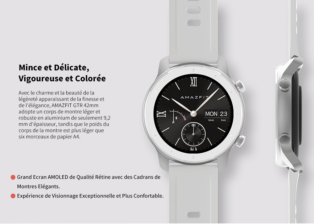 La montre connectée Xiaomi Huami Amazfit GTR 42mm