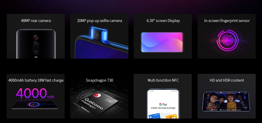 Le smartphone Xiaomi Mi 9T