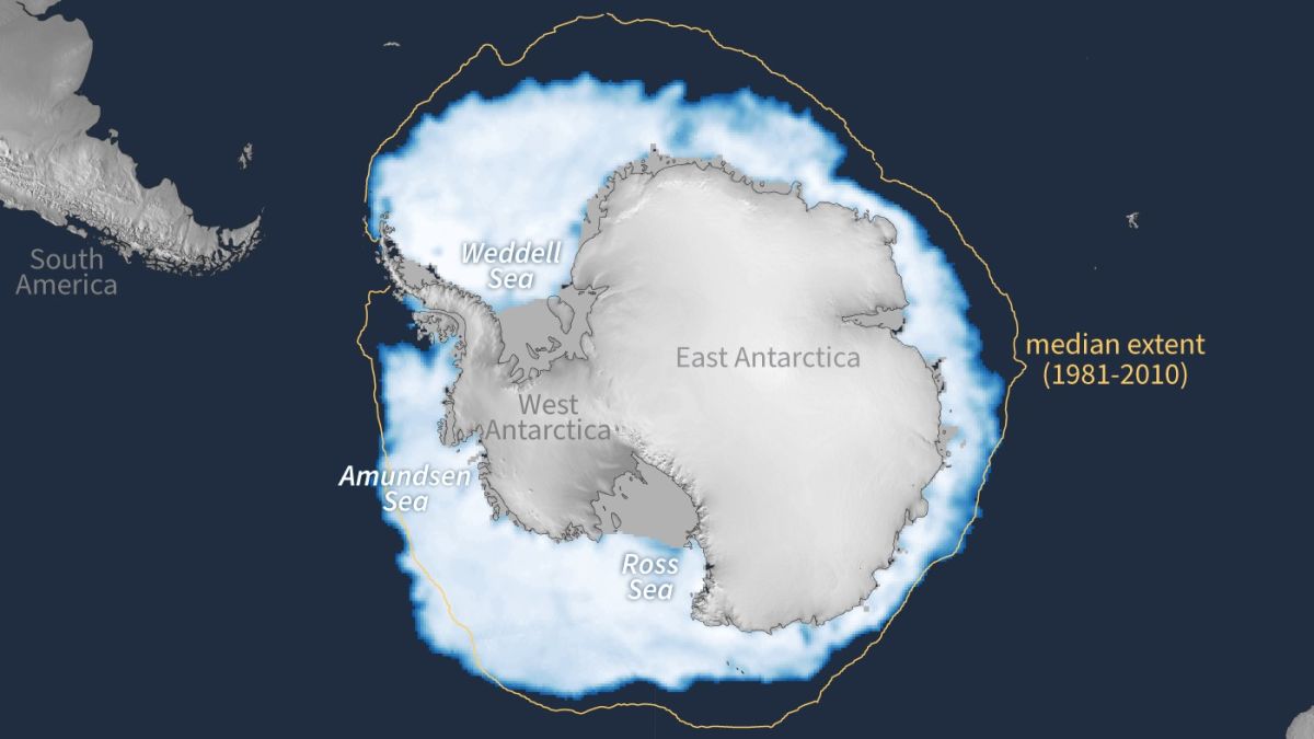 La glace de mer en Antarctique a atteint un plus bas niveau record