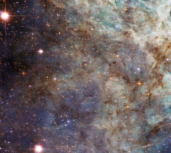 Hubble: vue du nuage principal de la Nébuleuse de la Tarentule