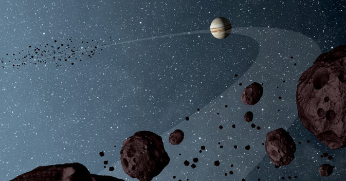 Le téléscope WISE dévoile les couleurs des astéroïdes de Jupiter
