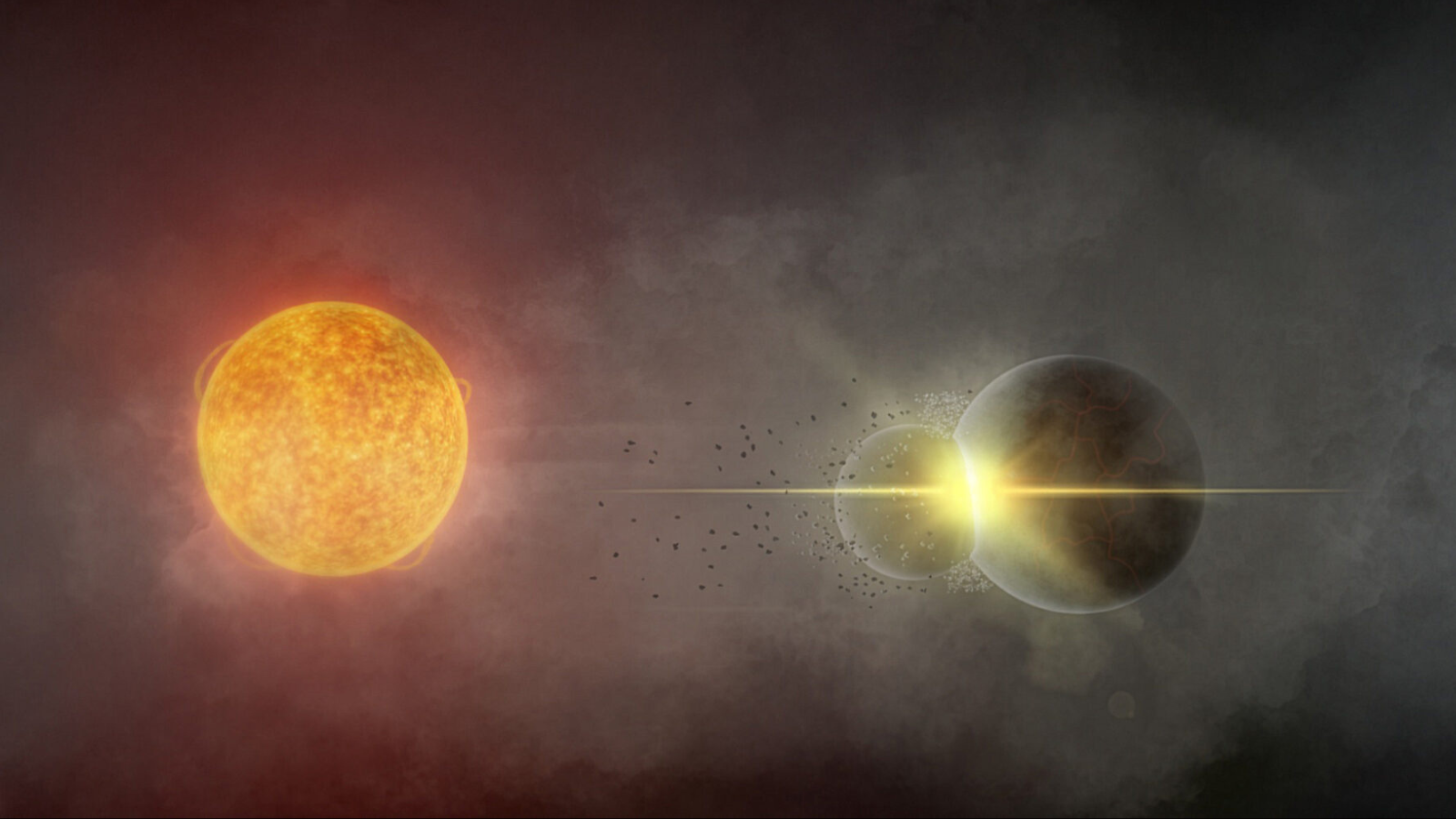 💥 Deux planètes entrent en collision sous l'œil des astronomes