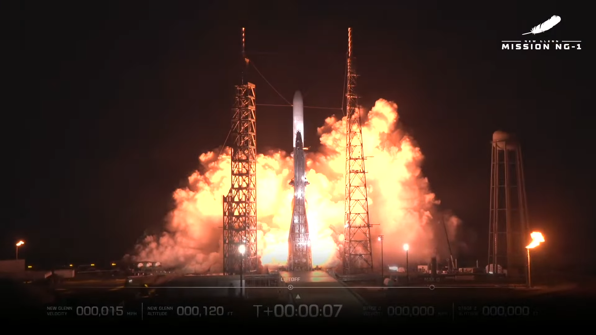 💥 Giant new glenn rocket explosion visible for 124 miles (200 km)