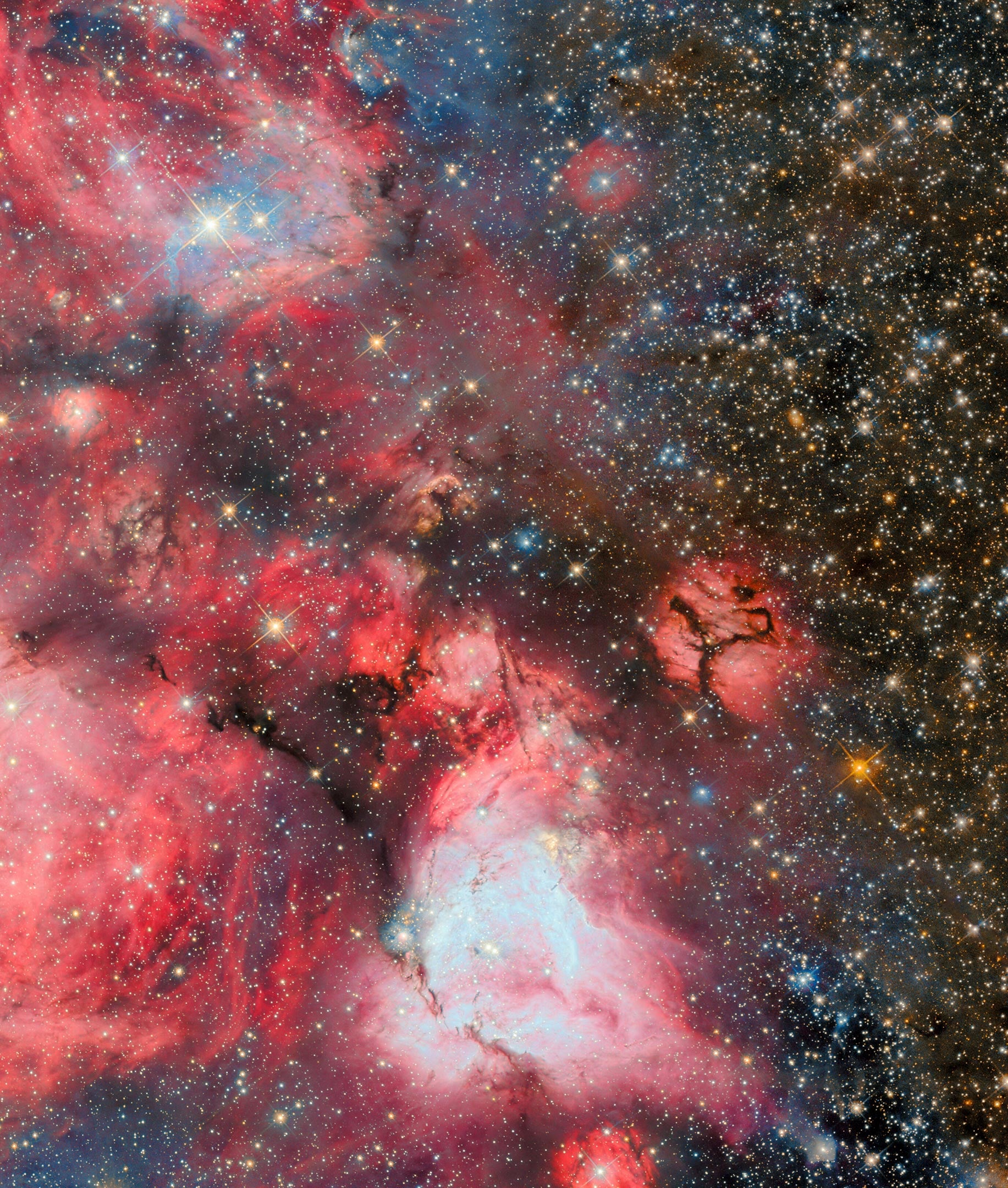 🔭 Hubble capta o nascimento de estrelas em uma nuvem gigante