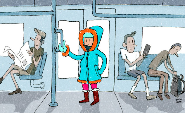 Les femmes sont-elles plus frileuses que les hommes ?