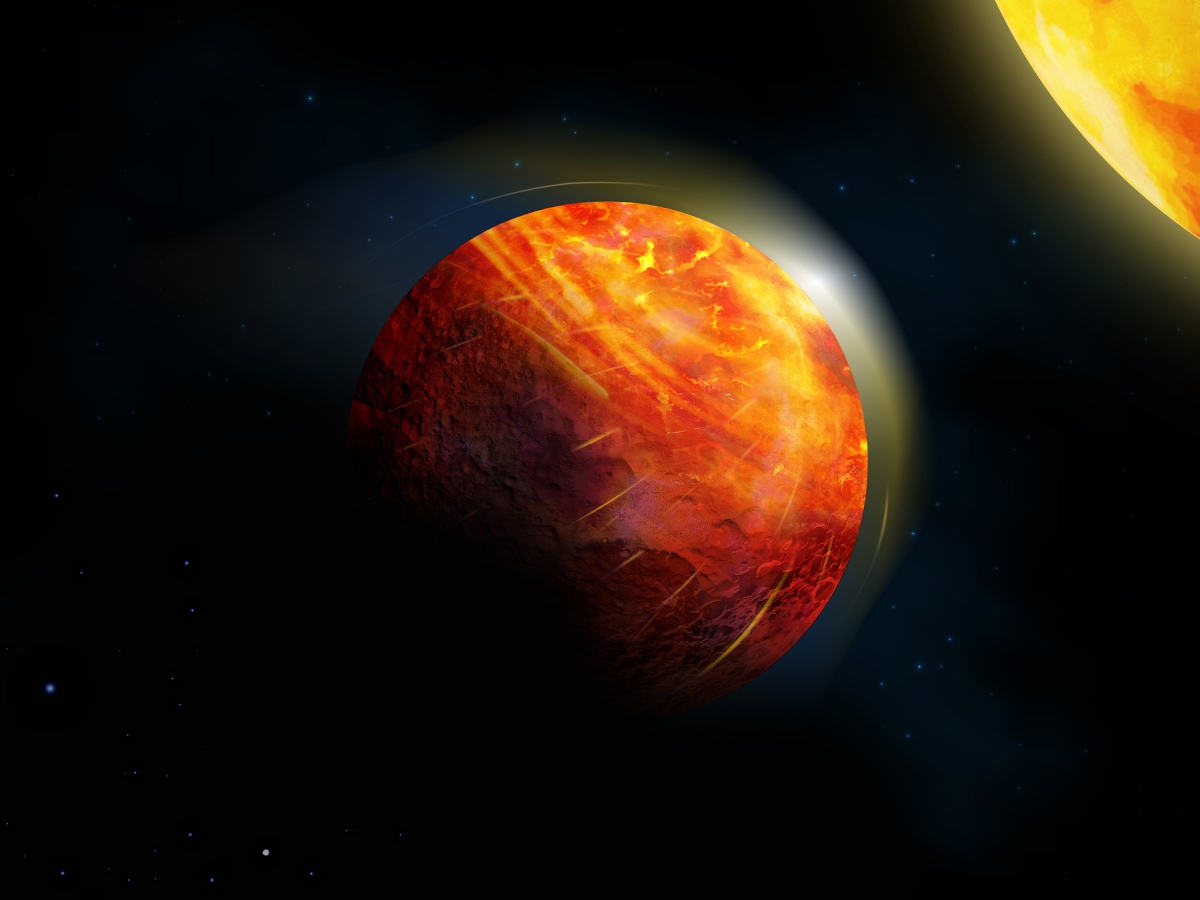 Vents supersoniques et pluies de roches: un cocktail météo sur une planète de lave