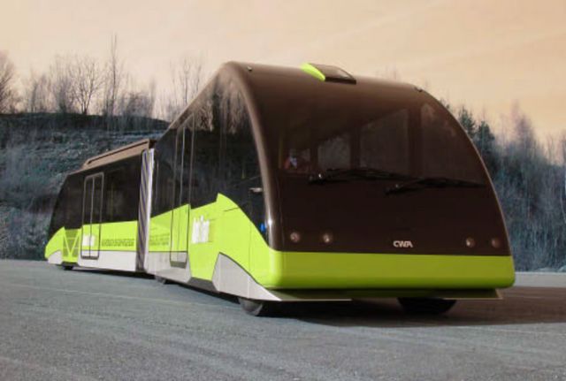 L'AutoTram : un véhicule hybride entre le bus et le tram