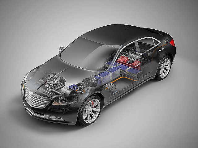 Détroit 2009 : la 200C EV, l'hybride selon Chrysler